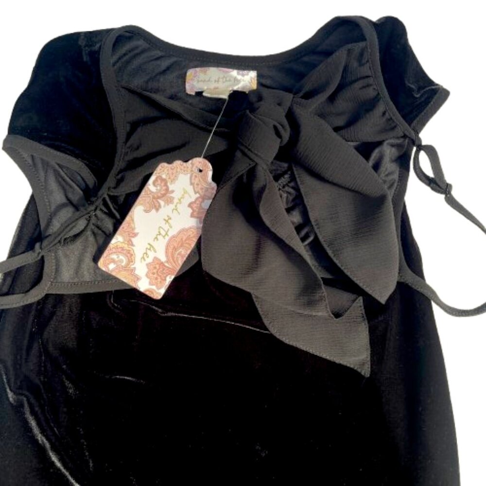 NWT Band Of the Free velour spaghetti strap back tie dress XS/S - Picture 11 of 14